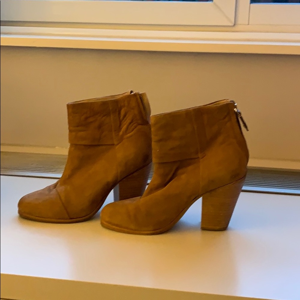 Rag and bone seude booties